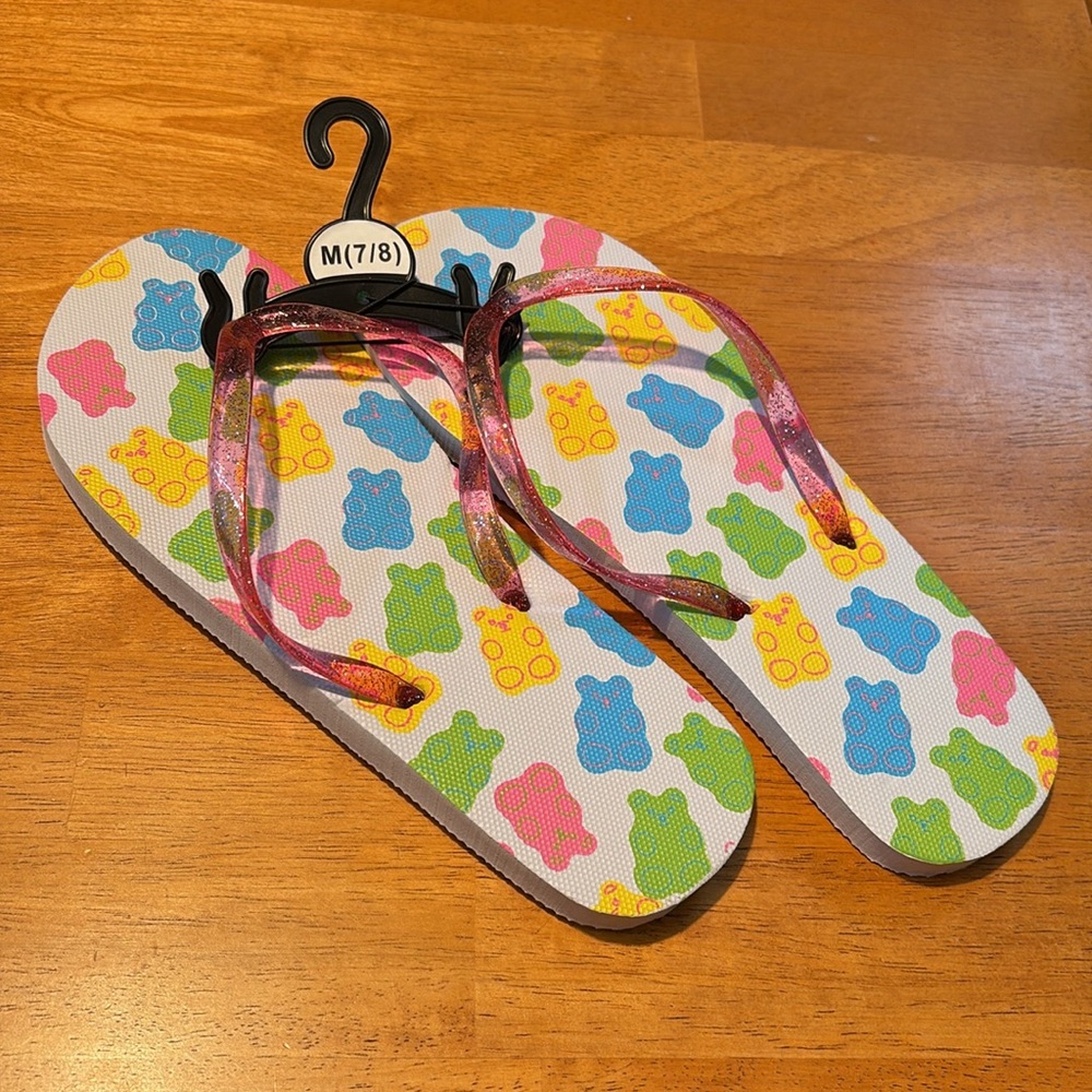 Colorful Kids Junior Flip Flops M (7/8) - Picture 6 of 10